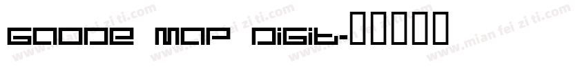 Gaode Map Digit字体转换